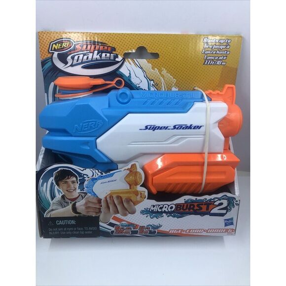 Nerf Hasbro Super Soaker Microburst 2 Blaster Water Gun Toy Factory Sealed - Picture 1 of 16